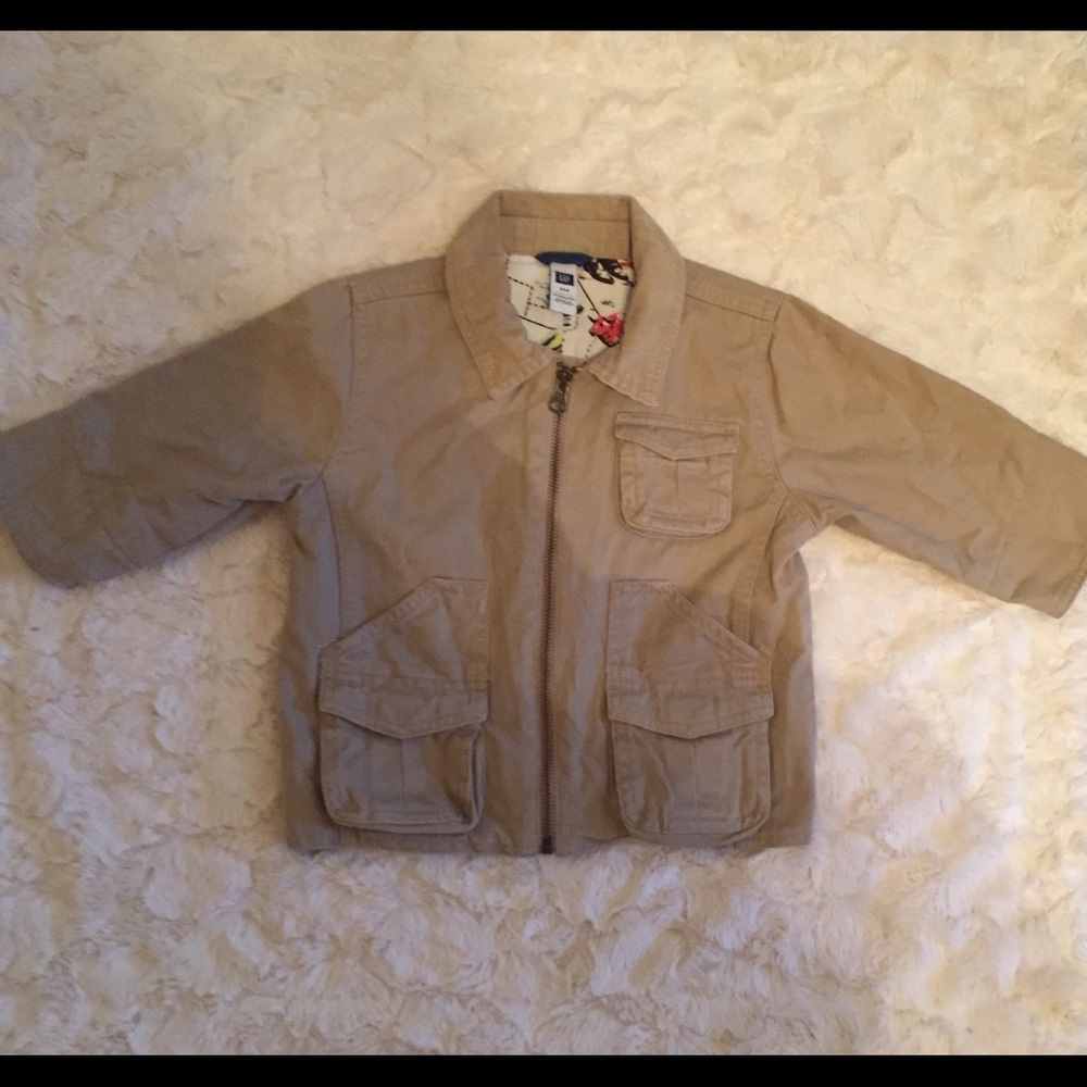 Boy’s Baby Gap Lined Khaki Jacket